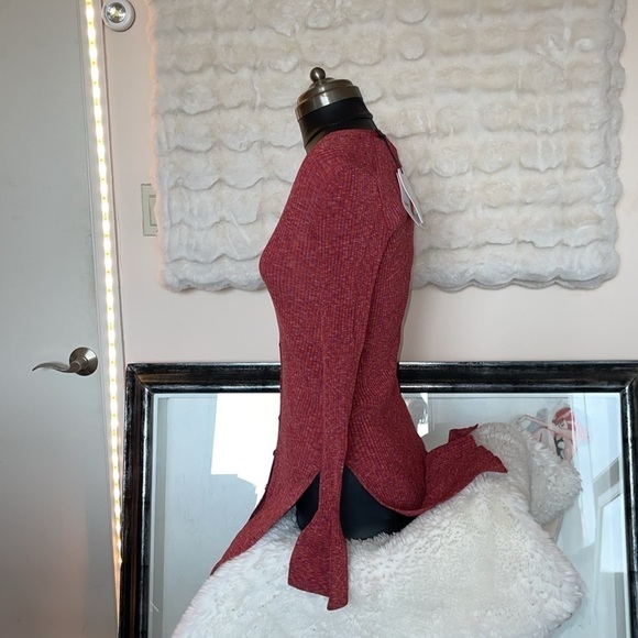 Theory viscose ( cardigan ) sweater this could be used as a sexy dress top too - Picture 3 of 12